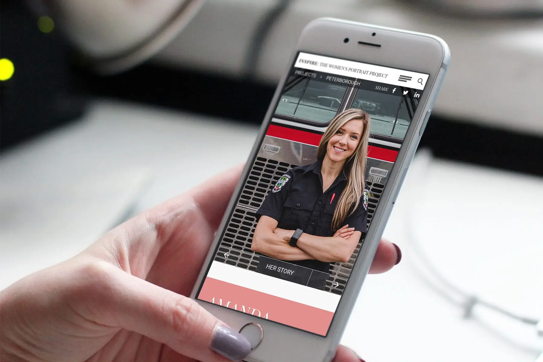 Alternate view of Inspire project website