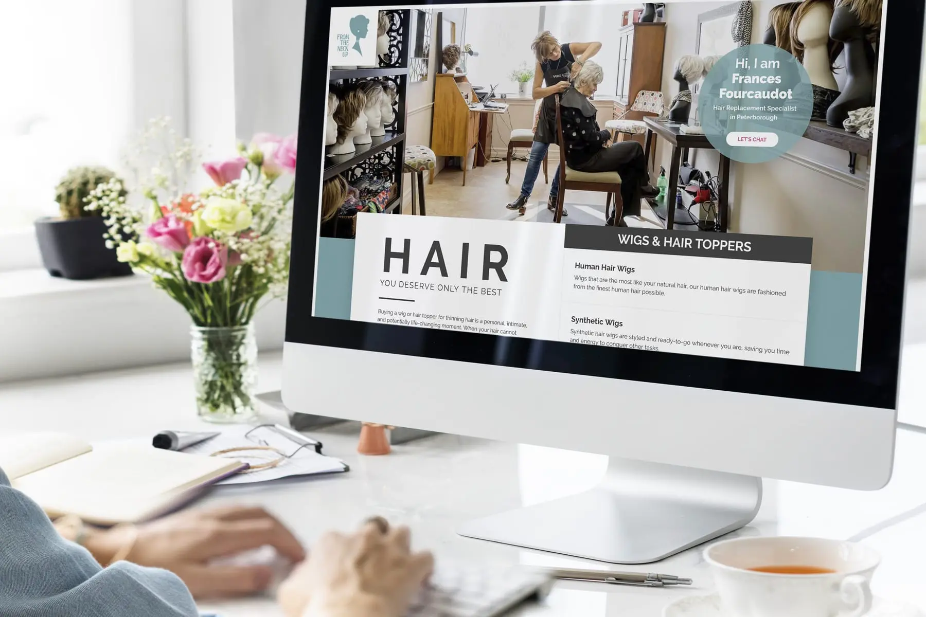 Website mockup for WCKD Marketing homepage
